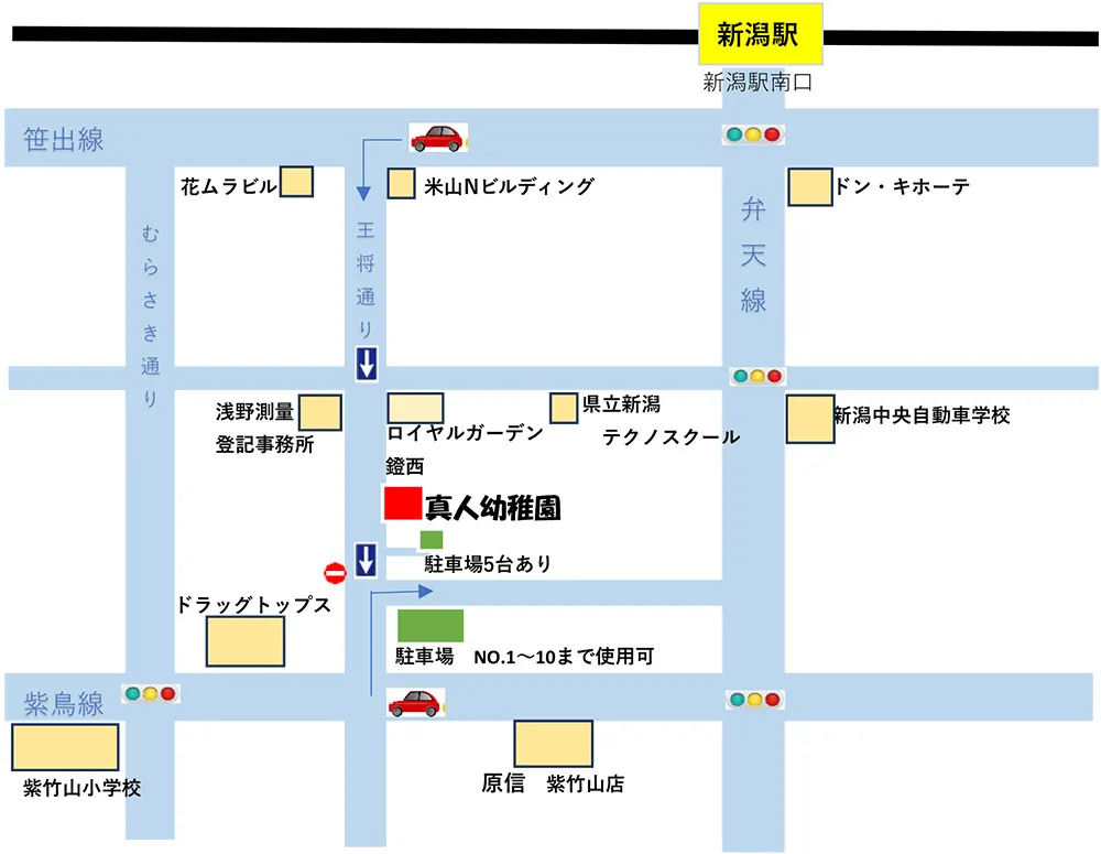 真人幼稚園アクセスマップ